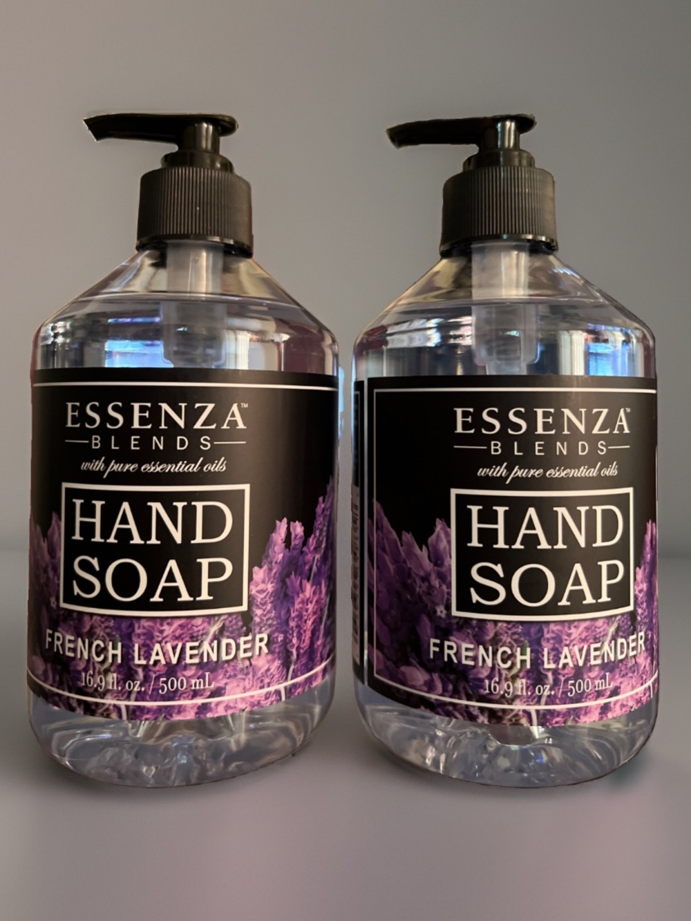BUNDLE TWO FRENCH LAVENDER ESSENZA BLENDS LUXURY LIQUID HAND SOAPS